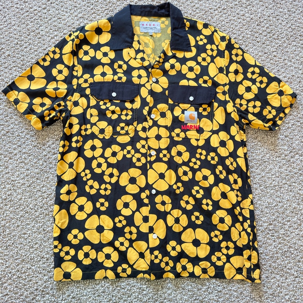 Marni x Carhartt WIP Sunflower Print Shirt | Medium | 100% authentic